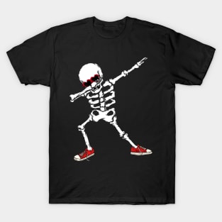 dabbing skeleton valentines day shirt. T-Shirt